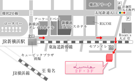 ルミエ元町店　地図